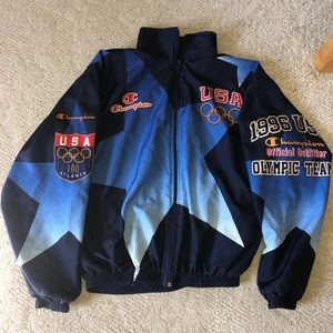 RARE Champion 1996 Summer Olympics Zip Windbreaker